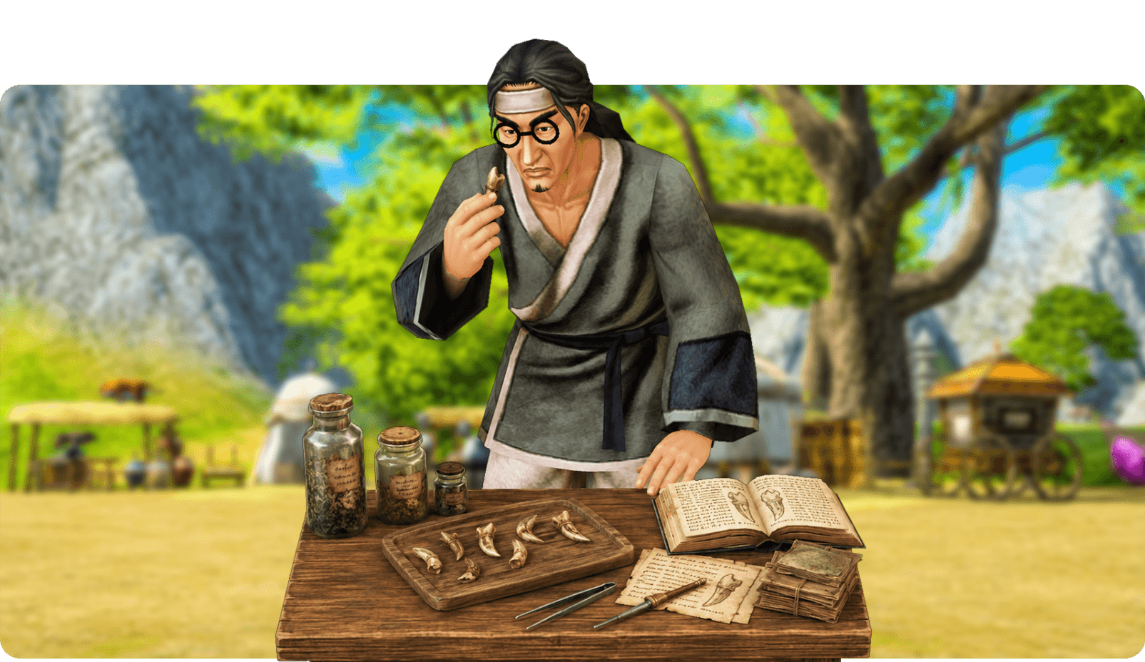 Biologist research scene