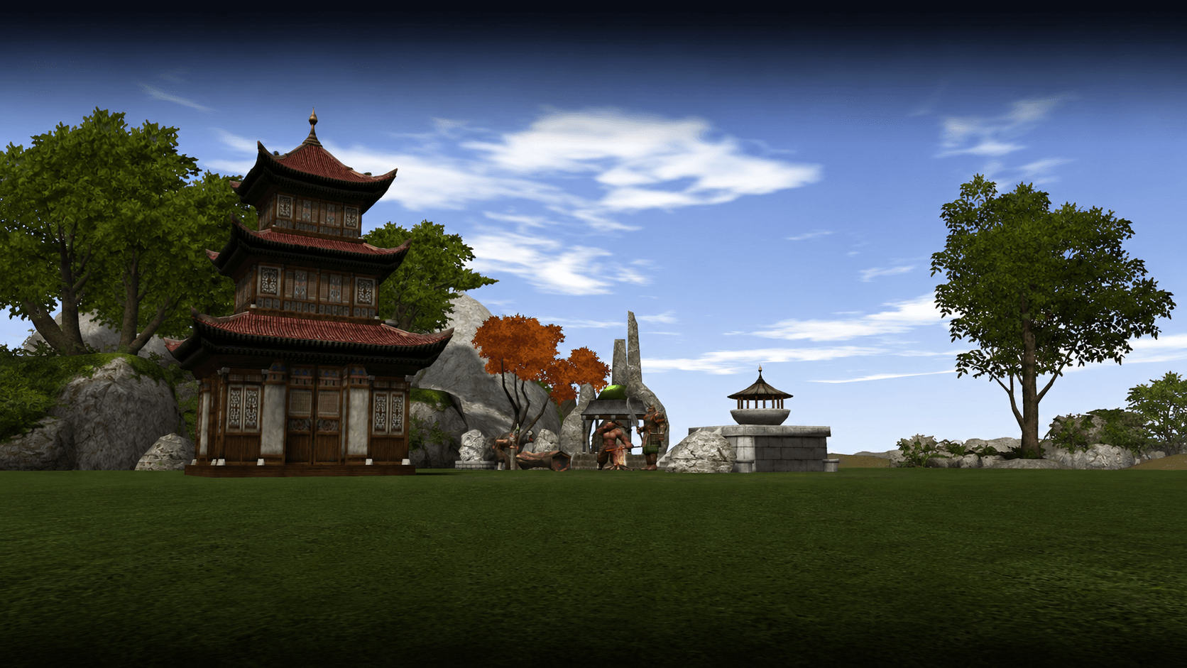 Guild land village background