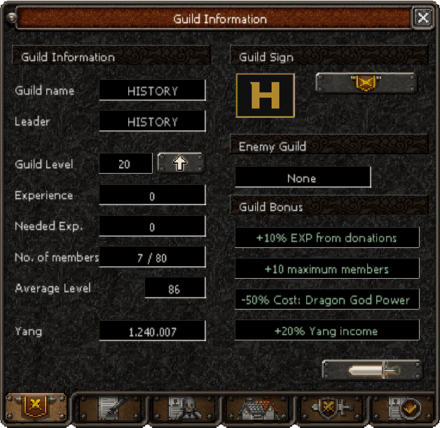Guild window preview