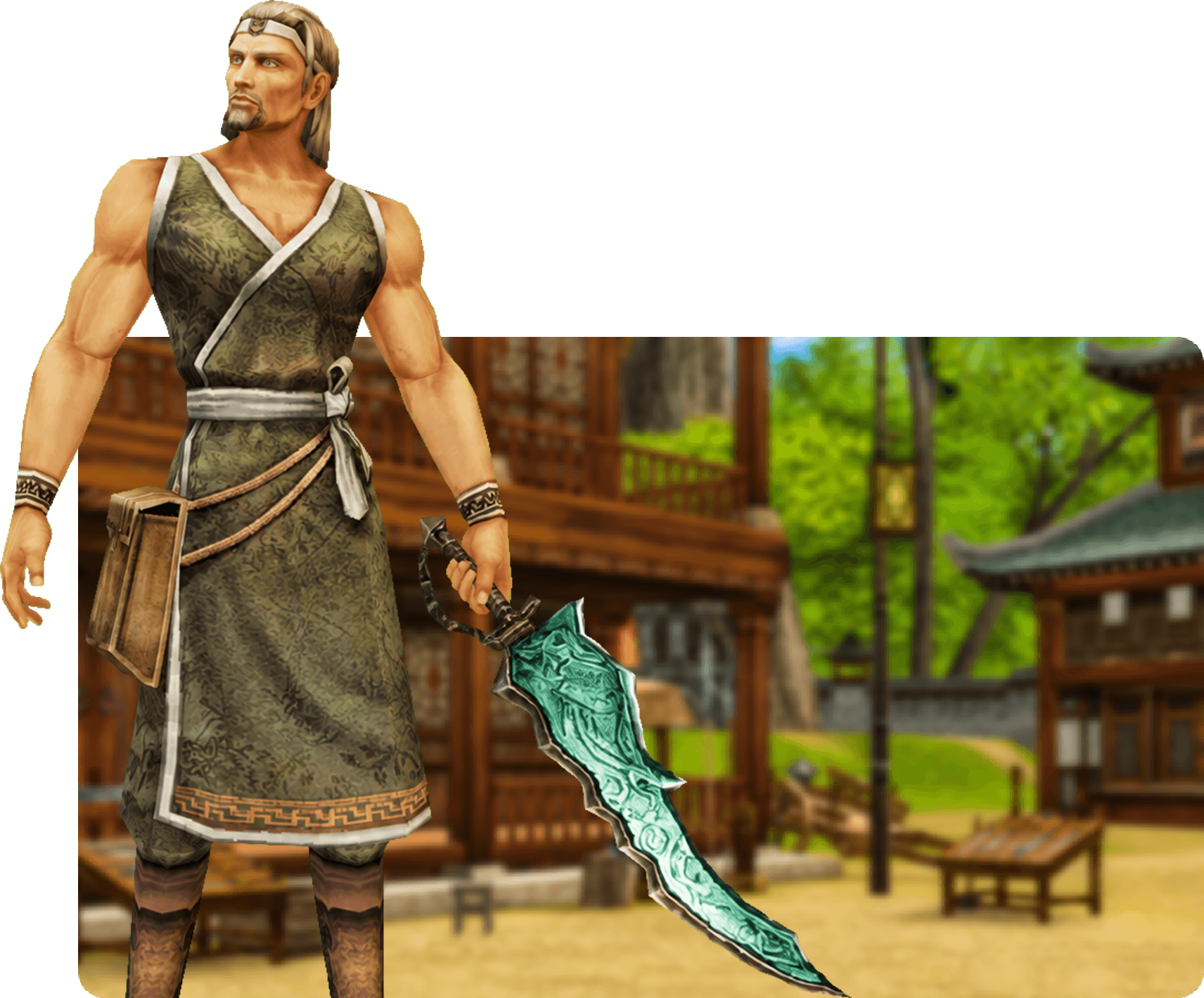Weapon merchant scene